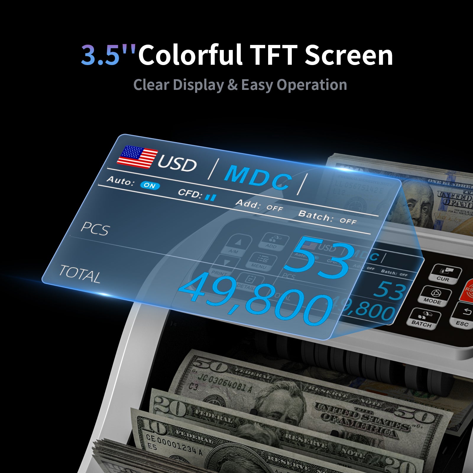 ANEKEN N60 White Money Counter(M2 Pro)