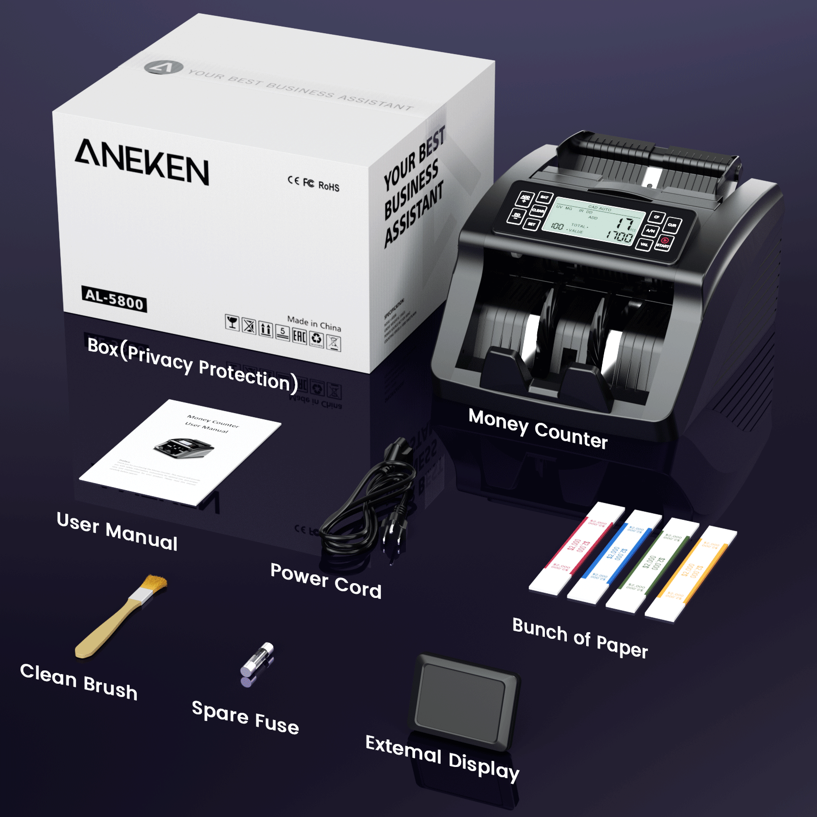 Aneken 5800 Money Counter Machine