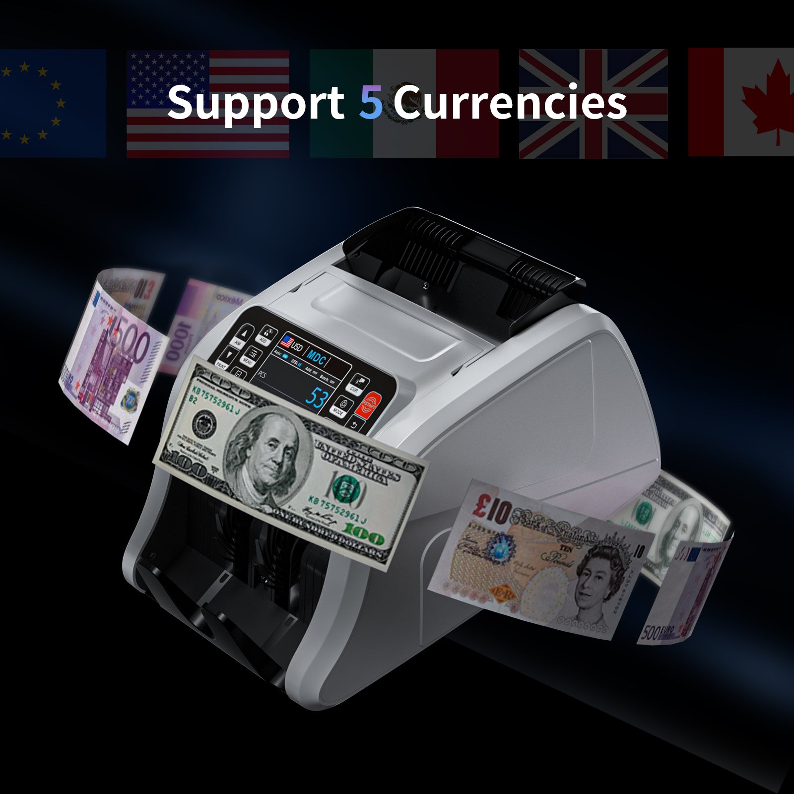 ANEKEN N60 White Money Counter(M2 Pro)