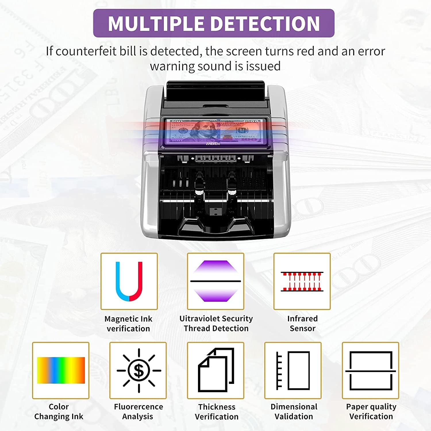 ANEKEN AL-1000 Money Counter(M1 Pro)